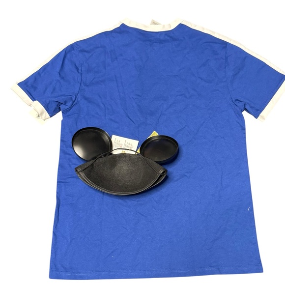 ✔️ Disney Blue Grad Nite Mickey Mouse Tee and Mickey Ears Cap with Tassel - Picture 2 of 7